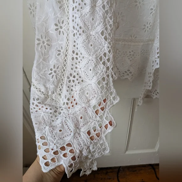 Ralph Lauren Broderie Anglaise Eyelet Jacket - Size M - Picture 7 of 10